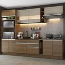 Ver imagem 1 de Armário de Cozinha Completa 290cm Rustic/Crema Vicenza Madesa