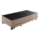 Ver imagem 3 de Cama Box Base C-auxiliar Solteiro Universal Rústico Bordado Clean (88x188x32) - Paropas