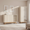 Ver imagem 1 de Conjunto Açaí Ripado de Cristaleira e Buffet 3 Portas