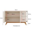 Ver imagem 6 de Conjunto Açaí Ripado de Cristaleira e Buffet 3 Portas