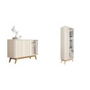 Ver imagem 2 de Conjunto Açaí Ripado de Cristaleira e Buffet 3 Portas