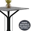Ver imagem 6 de Conjunto Sala de Jantar Mesa Thais com 4 Cadeiras 0,70m Granito Ocre Preto Floral Artefamol