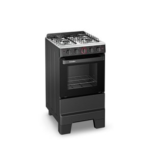 Fogão 4 Bocas com Mesa Inox e Acendimento Automático Ideal Super 4121 Esmaltec