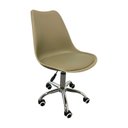 Ver imagem 3 de Kit 10 Cadeiras Escritório Secretária Decorativa Eames Chicago Bege