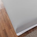 Ver imagem 2 de Kit 10 Lençol Liso com Elástico Soft Casal Padrão 100% Poliéster 180 Fios Macio de Baixo Cinza