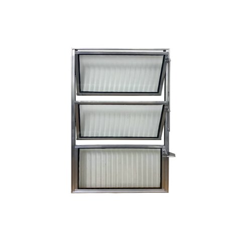 Vitro Basculante Brilhante 60x40 Linha Esmeralda Vidro Canelado