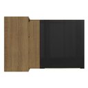 Ver imagem 6 de Armário Aéreo de Canto com Adega Acoplada Madesa Lux 1 Porta Rustic/Preto
