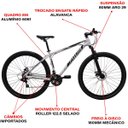 Ver imagem 2 de Bicicleta Aro 29 Alumínio Branco e Preto Gott Rocker Freios a Disco Suspensão 21v