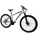 Ver imagem 4 de Bicicleta Aro 29 Alumínio Branco e Preto Gott Rocker Freios a Disco Suspensão 21v