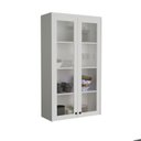 Ver imagem 1 de Cristaleira 80cm 2 Portas com Vidro Cozinha Sevilha Branco/Artico