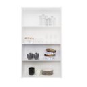 Ver imagem 7 de Cristaleira 80cm 2 Portas com Vidro Cozinha Sevilha Branco/Artico