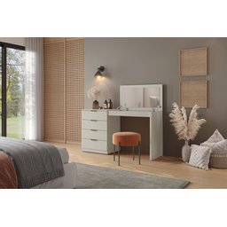 Escrivaninha Penteadeira Camarim Princess com Porta Joias Mavaular Off White - 3