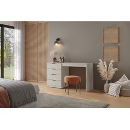 Escrivaninha Penteadeira Camarim Princess com Porta Joias Mavaular Off White - 4