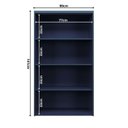 Ver imagem 5 de Cristaleira 80cm 2 Portas com Vidro Cozinha Sevilha Azul/Órion