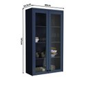 Ver imagem 3 de Cristaleira 80cm 2 Portas com Vidro Cozinha Sevilha