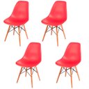 Ver imagem 1 de Kit 4 Cadeiras Eames Eifell 130pp Cor:vermelha