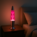 Ver imagem 2 de Luminária Abajur de Mesa Decorativo Retrô Lava Lamp 34cm para Sala Quarto Escritório 110v:rosa