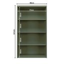 Ver imagem 4 de Cristaleira 80cm 2 Portas com Vidro Cozinha Sevilha