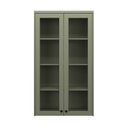 Ver imagem 6 de Cristaleira Cozinha 2 Portas Vidro 190CMX80CM Sevilha Verde/Hill
