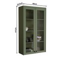 Ver imagem 3 de Cristaleira 80cm 2 Portas com Vidro Cozinha Sevilha