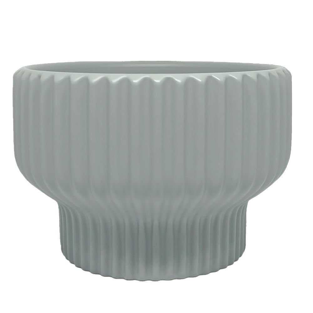 Vaso Cachepot de Cerâmica para Ambientes Internos e Externos Grande 19,6x13cm Urban - 1