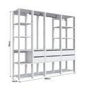 Ver imagem 3 de Guarda-Roupa Closet Modulado com 6 Gavetas 200cm Multimóveis Crpro-CLO007 Branco
