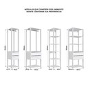 Ver imagem 5 de Guarda-Roupa Closet Modulado com 6 Gavetas 200cm Multimóveis Crpro-CLO007 Branco
