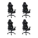 Ver imagem 1 de Kit 4 Cadeiras Gamer Giratória Fair Play
