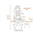 Ver imagem 6 de Kit 8 Cadeiras Gamer Giratória Fair Play Preto