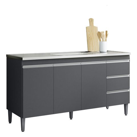 Balcão Gabinete Multiuso Andreia 160cm