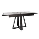 Ver imagem 6 de Conjunto Sala de Jantar Mesa Extensível 105/148 Tampo Vidro 06 Cadeiras Assento Estofado Ébano Preto
