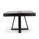 Ver imagem 7 de Conjunto Sala de Jantar Mesa Extensível 105/148 Tampo Vidro 06 Cadeiras Assento Estofado Ébano Preto