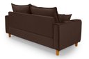 Ver imagem 5 de Sofa Living com Bau Multiuso 3 Lugares Suede Pes em Madeira: Marrom