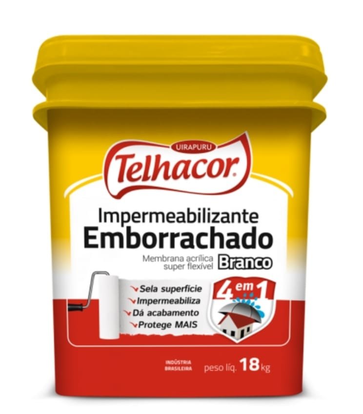 Tinta Emborrachada 4 em 1; Cor Branco - 18l