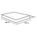 Ver imagem 4 de Cama Box Base Casal Universal Courano White (138x188x20) - Costa Rica