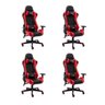 Kit 4 Cadeiras Gamer Giratória One Shot - 1
