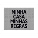 Ver imagem 3 de Tapete Capacho Minha Casa Minhas Regras