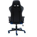 Ver imagem 3 de Kit 6 Cadeiras Gamer Giratória em Couro One Shot Preto/Azul