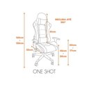 Ver imagem 4 de Kit 10 Cadeiras Gamer Giratória em Couro One Shot