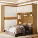 Ver imagem 2 de Dormitorio Modulado Casal 6p 242x173 Cm Florenca Freijo Off White Moval