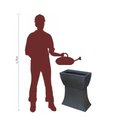 Ver mais imagens de Vaso Planta 50x25 Jardineira Floreira Suporte Polietileno BGPLASTICOS V550S PRETO 002
