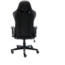 Ver imagem 3 de Kit 10 Cadeiras Gamer Giratória em Couro One Shot Preto/Cinza