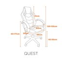 Ver imagem 4 de Kit 2 Cadeiras Gamer Giratória Regulavel Quest