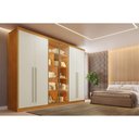Ver imagem 1 de Guarda Roupa Casal 6 Portas 2VID 6GAV Madri Perobaoff Europa