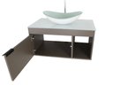 Ver imagem 3 de Gabinete Armário Banheiro 60cm Cuba Oval Branca