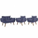 Ver imagem 1 de Kit Poltronas Opalla 1 Namoradeira e 2 Poltronas Azul Bic
