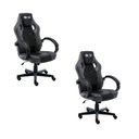 Ver imagem 1 de Kit 2 Cadeiras Gamer Giratória Regulavel Quest