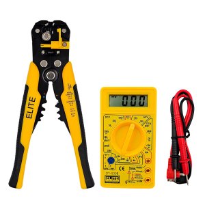 Elite - Kit Alicate Decapador + Multímetro Digital Profissional