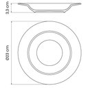 Ver imagem 5 de Jogo 6 Pratos Fundos Tramontina Porcelana 23cm Aba Larga Branco Maria Augusta
