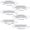 Ver imagem 1 de Jogo 6 Pratos Fundos Tramontina Porcelana 23cm Aba Larga Branco Maria Augusta